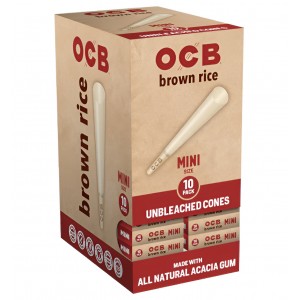 OCB Brown Rice Cone Mini 10pk
